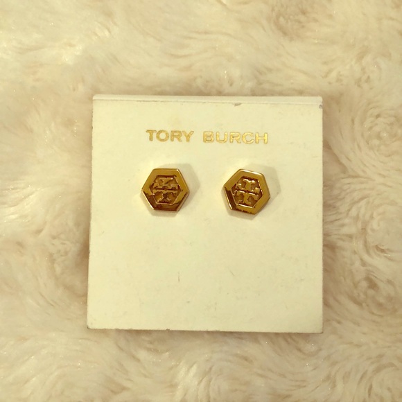 Tory Burch Jewelry - Tory Burch Hex Logo Studs Tory Burch Jewelry - Tory Burch Hex Logo Studs